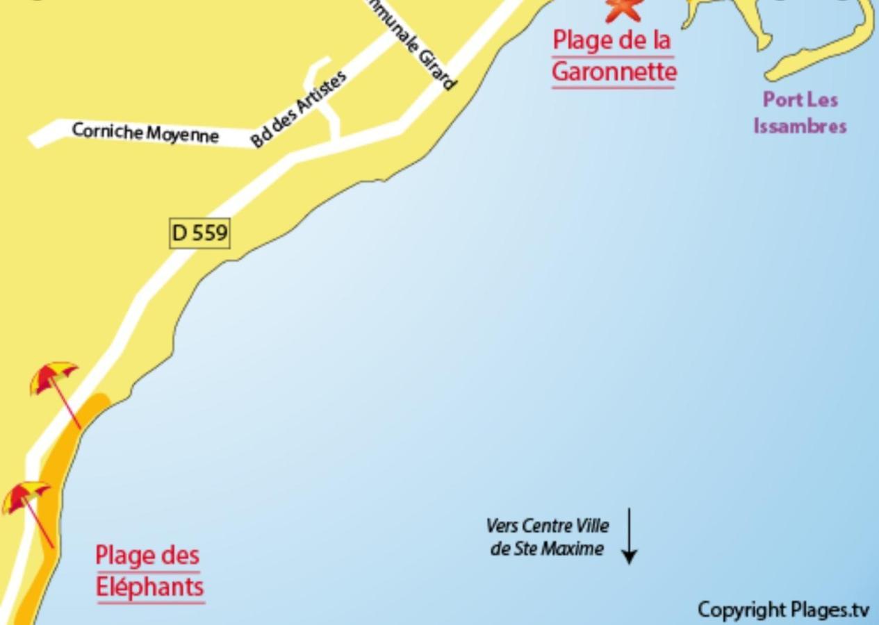 Villa Provencale A Sainte Maxime, Golf De Saint Tropez Екстер'єр фото